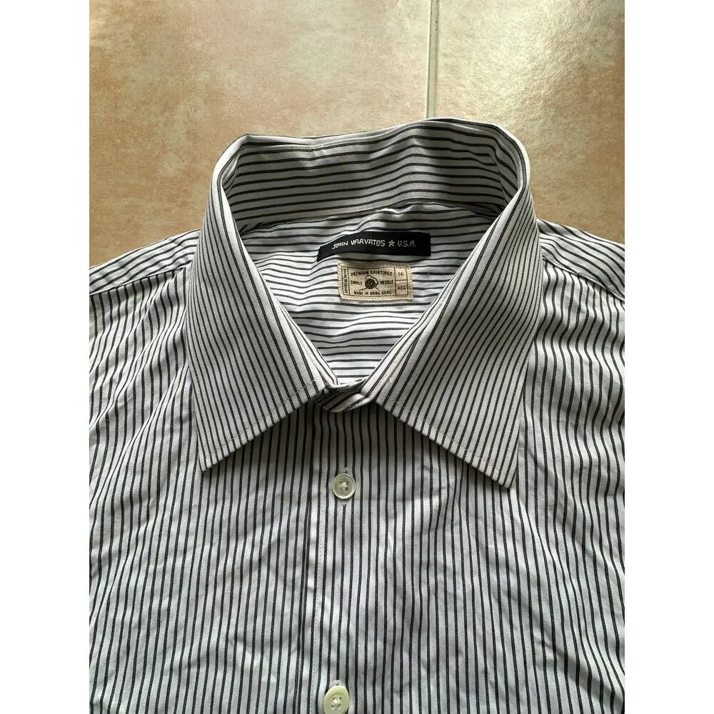 John Varvatos Star U.S.A Men's‎ size 16 - plaid  Long Sleeve striped